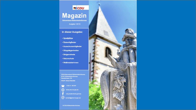 CDU Magazin 2019